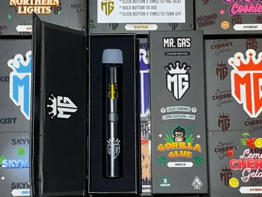 Mr Gas 3G liquid diamonds disposable vape pen